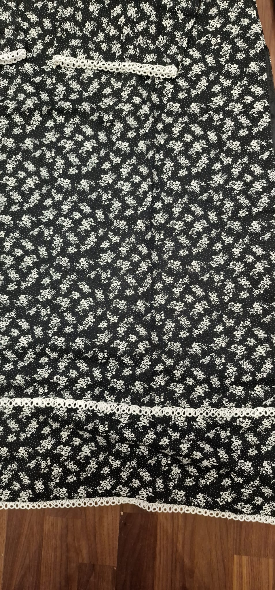 Marina Suit- Black and white with floral print