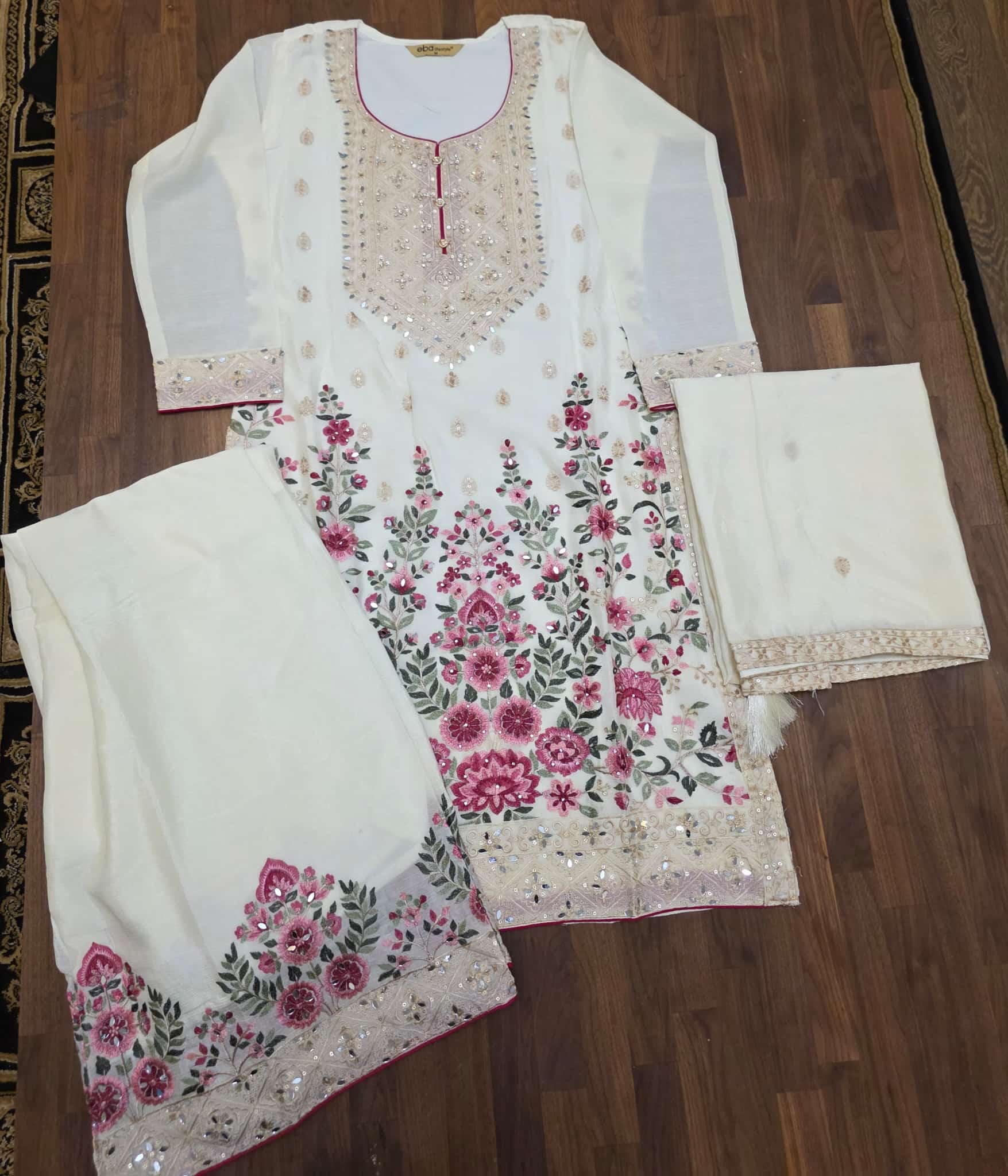 Mirror Work 3 peice palazzo suit