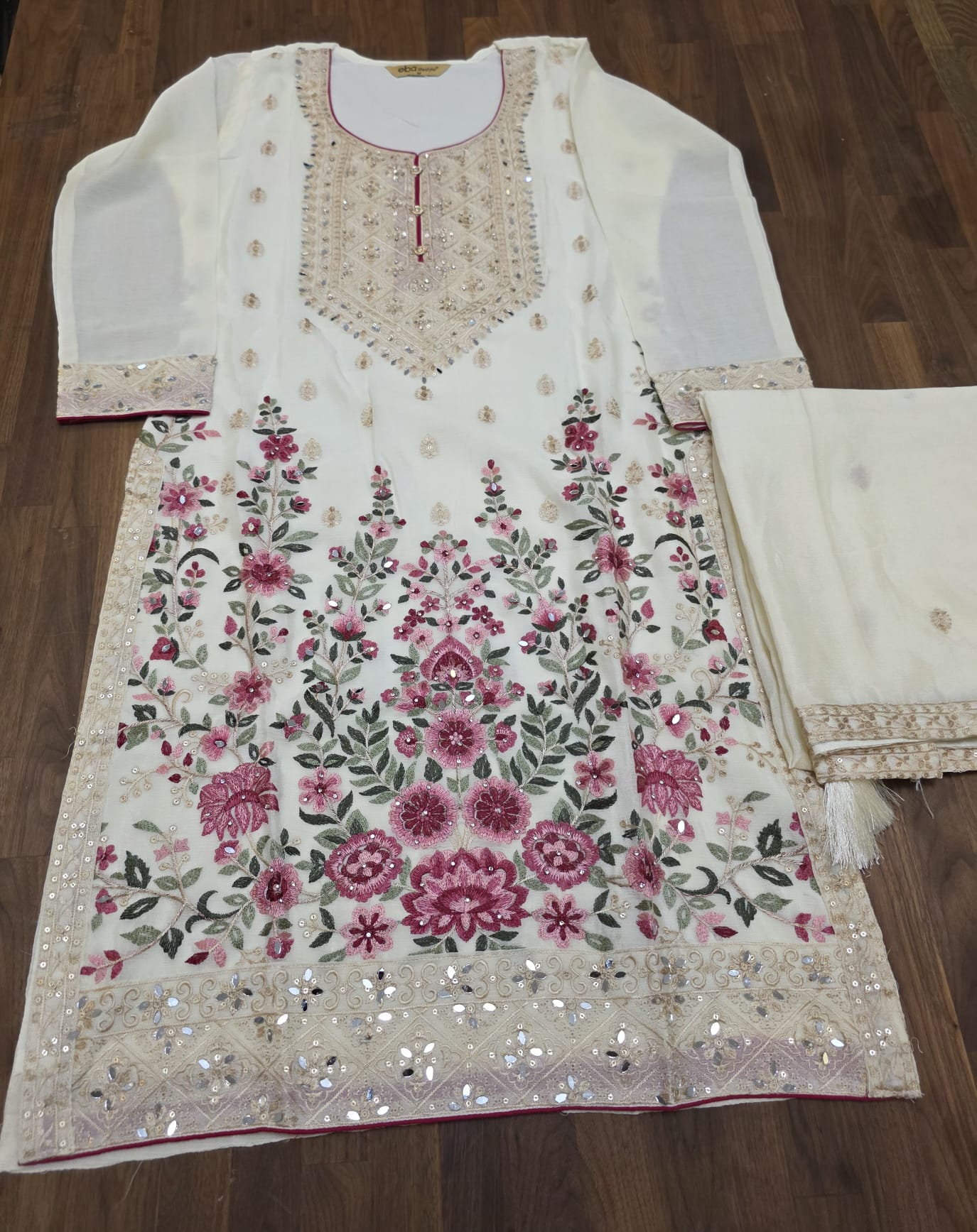 Mirror Work 3 peice palazzo suit